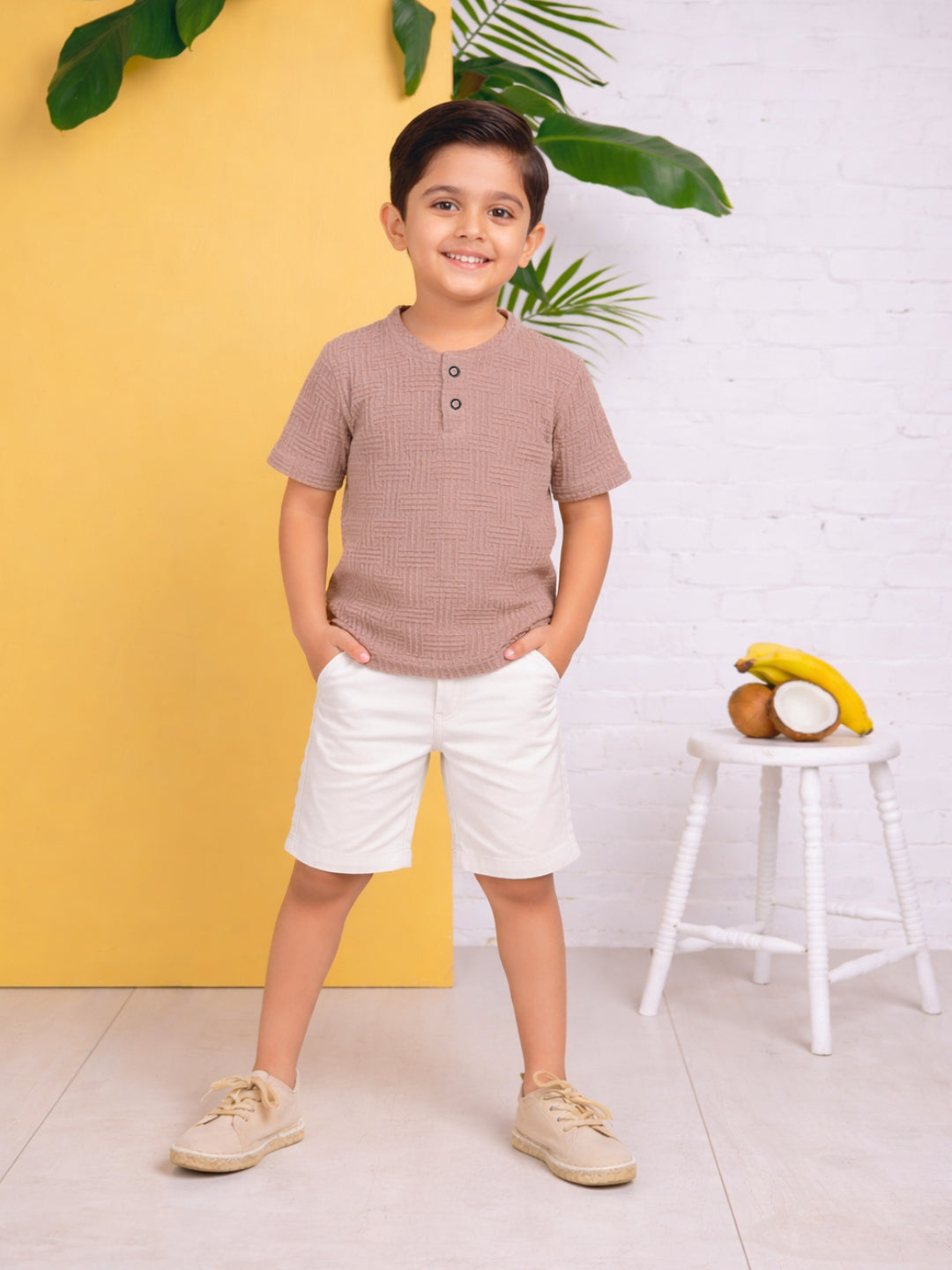 Tucker 3D T Shirt - Fawn