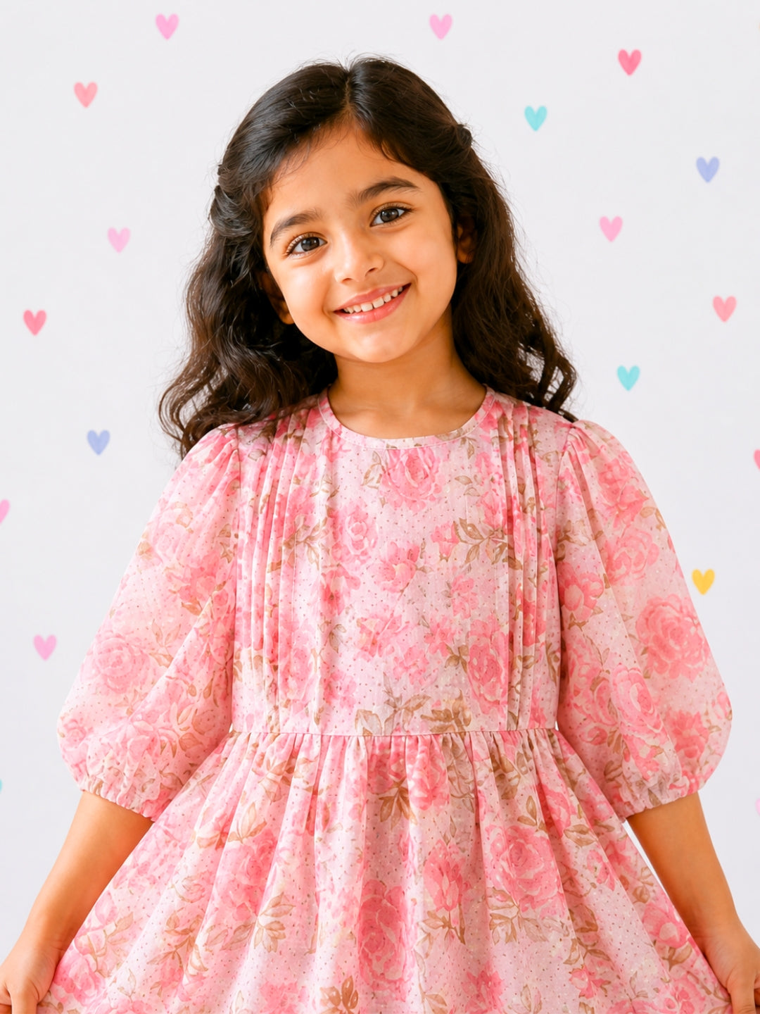 Festive Eloise Dress -Pink