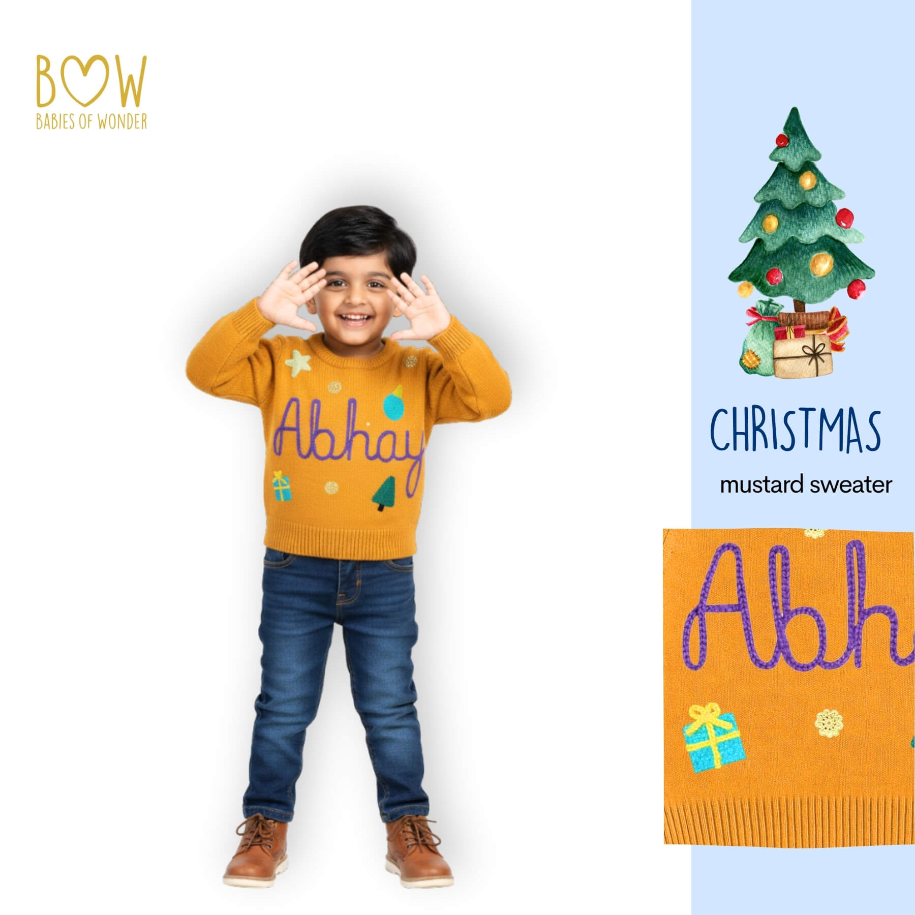 Boys Customised Christmas Sweater