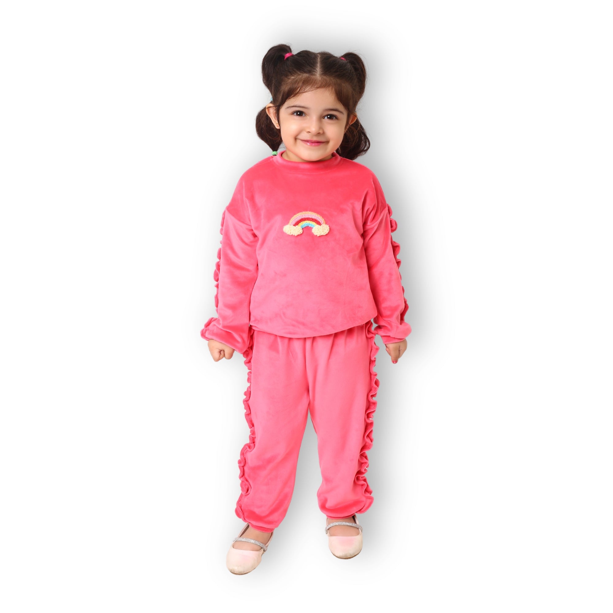 Super Soft Frill Jogger - Pink