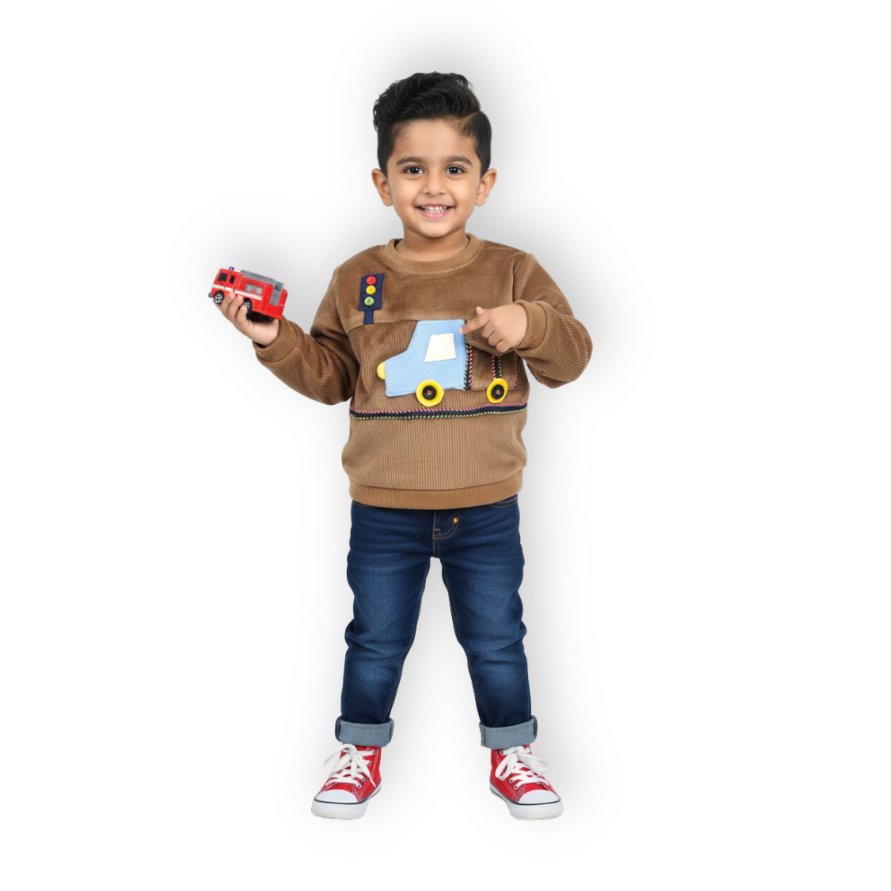 Truck Sweatshirt - Brown