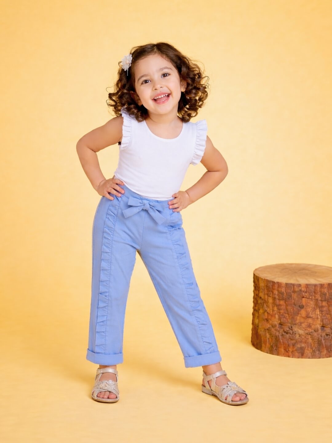 Ella Frills Pants - Baby Blue