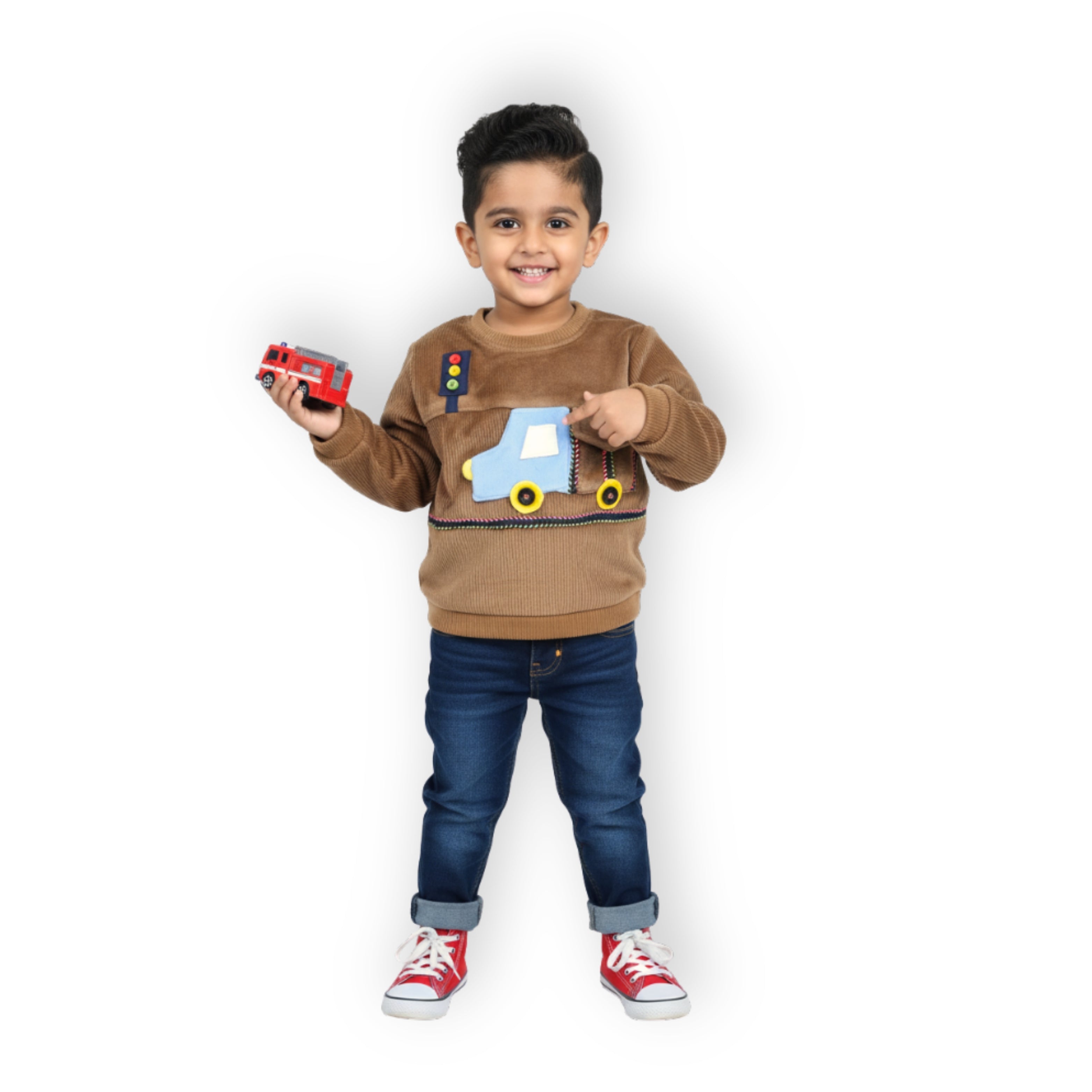 Truck Sweatshirt - Brown