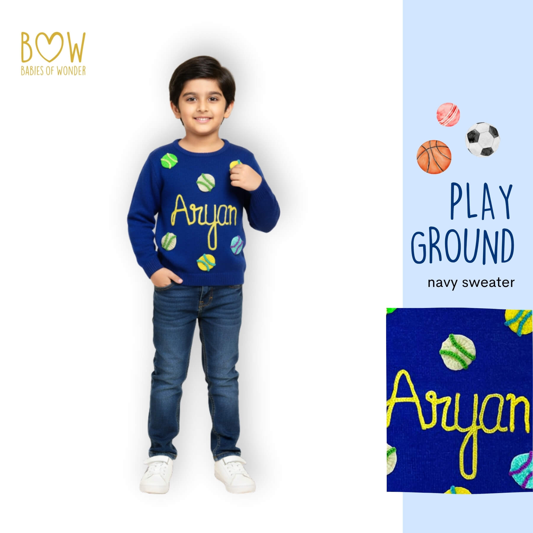 Boys Customised Playground Sweater