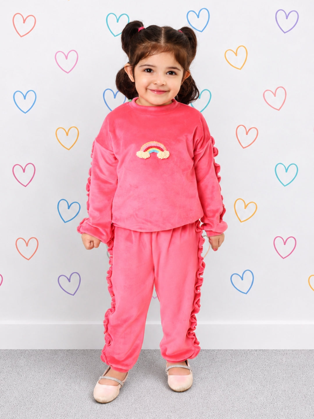 Frill Jogger - Pink