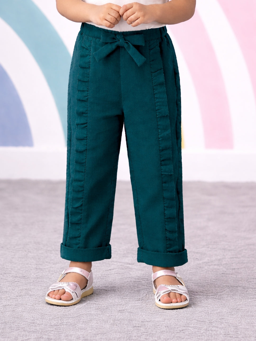 Ella Frills Pants - Teal