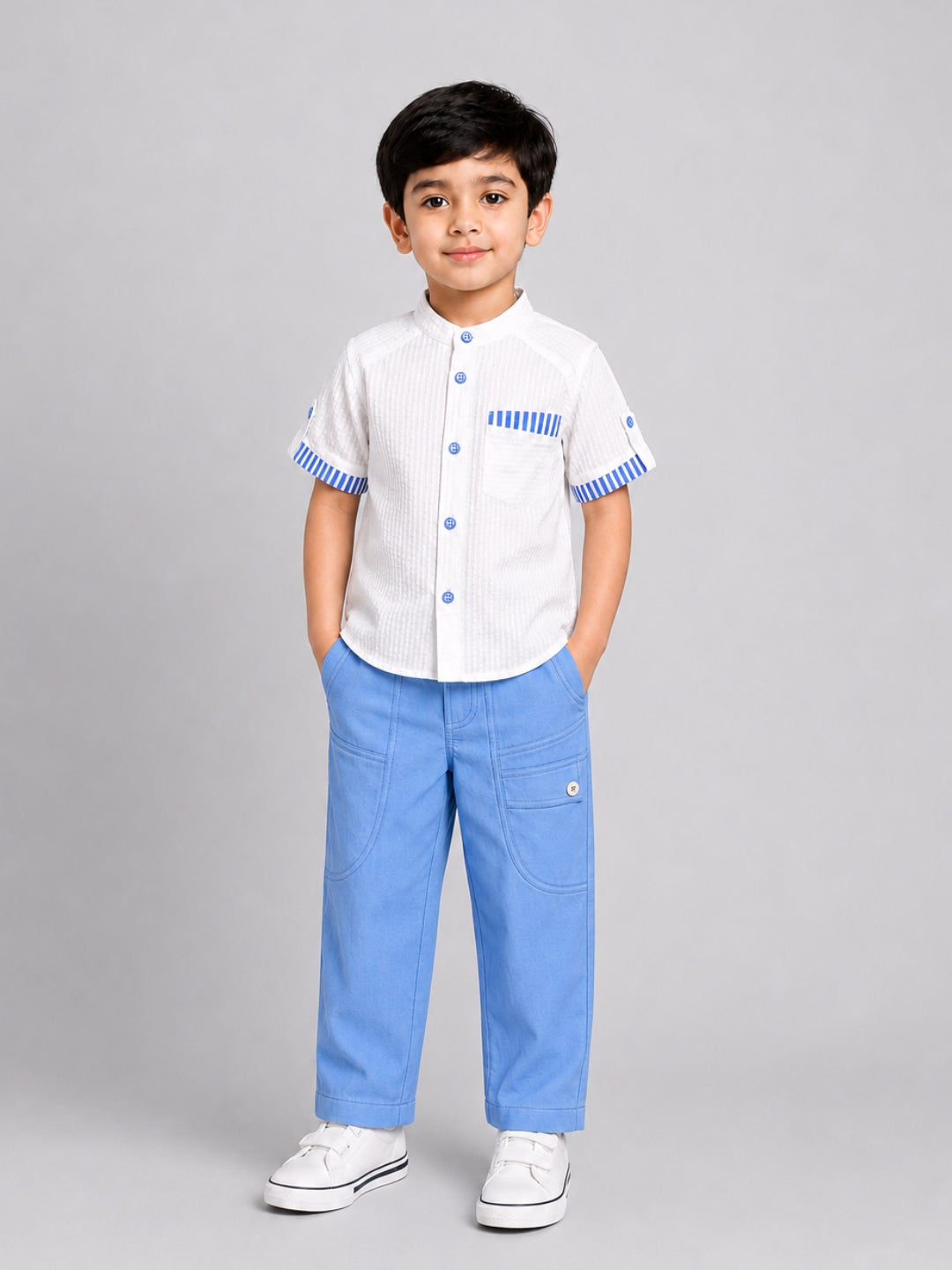 Neo Cotton Pant - Blue
