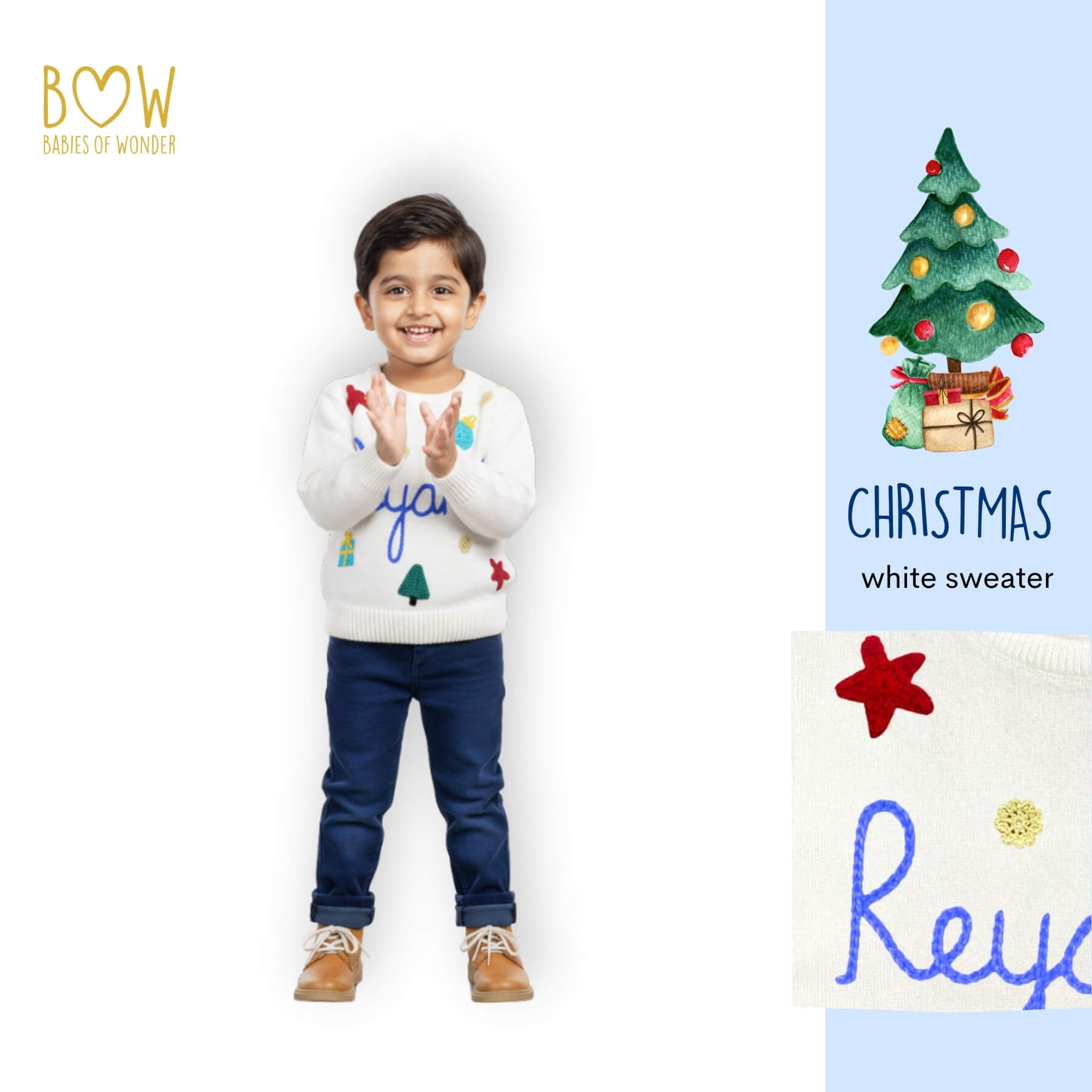 Boys Customised Christmas Sweater