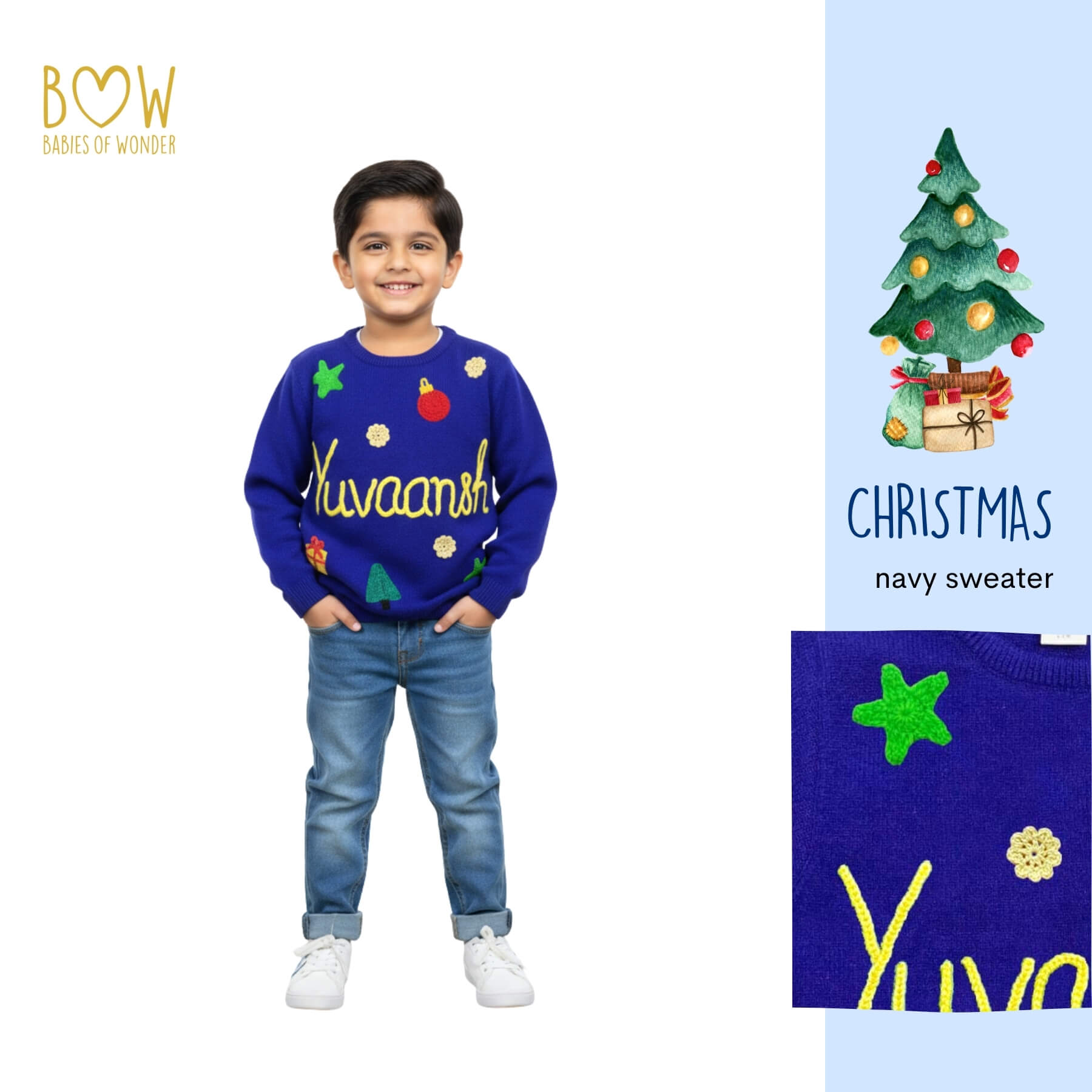 Boys Customised Christmas Sweater