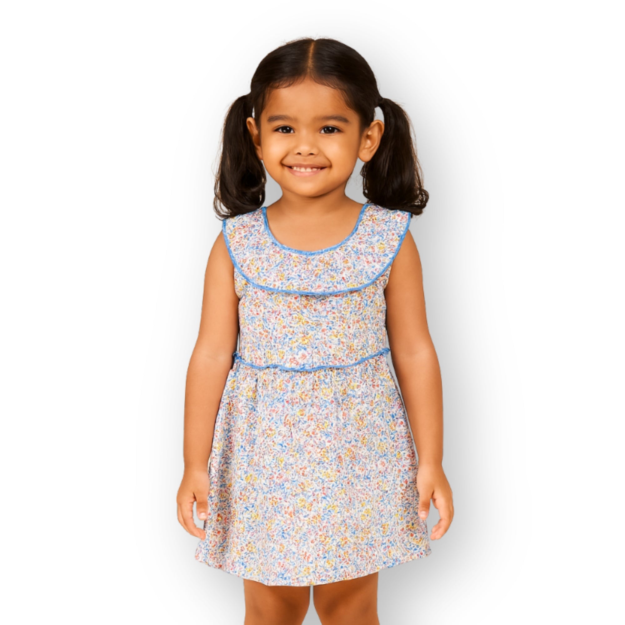 Soft Tassel Dress - Blue