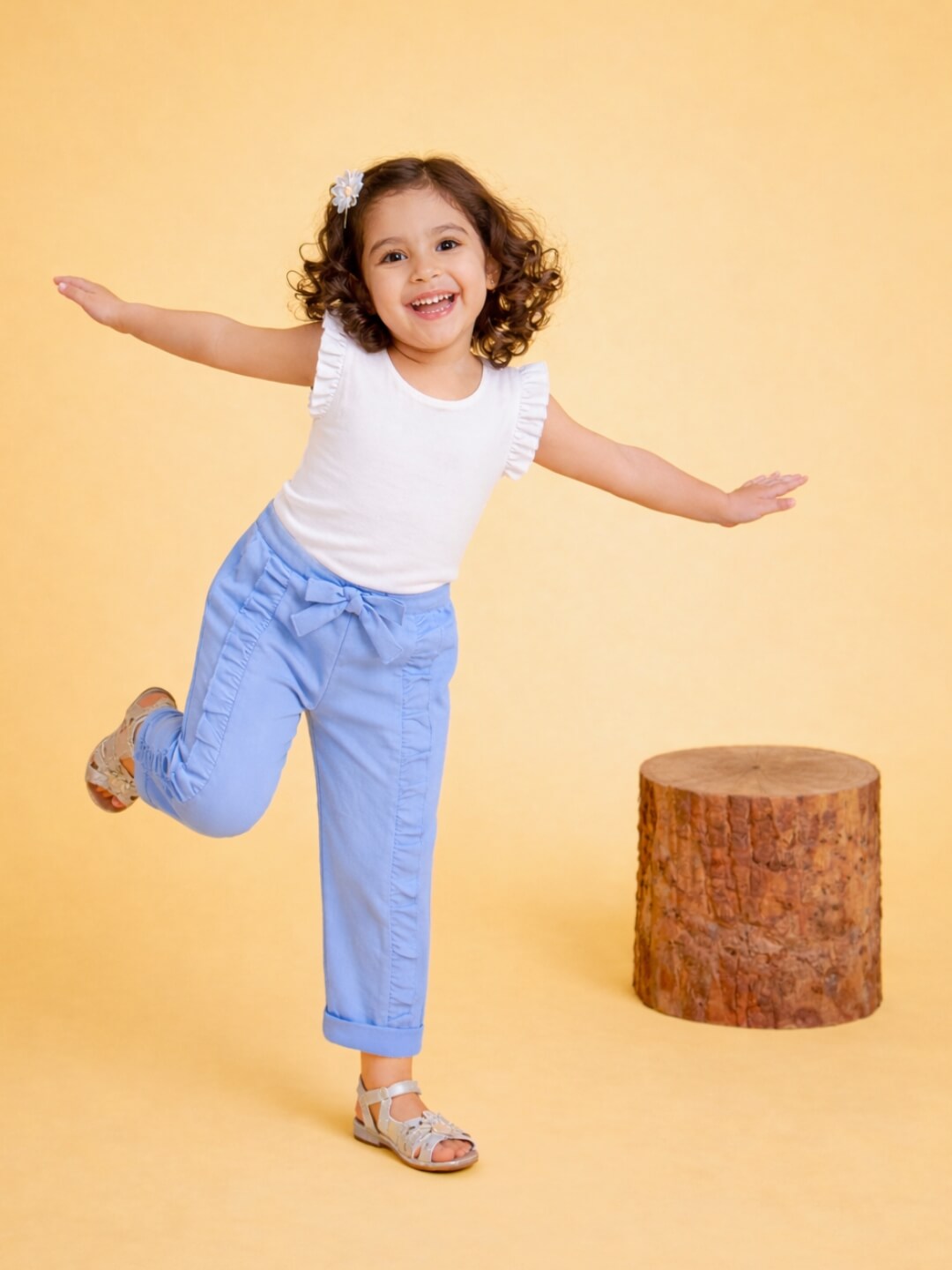 Ella Frills Pants - Baby Blue