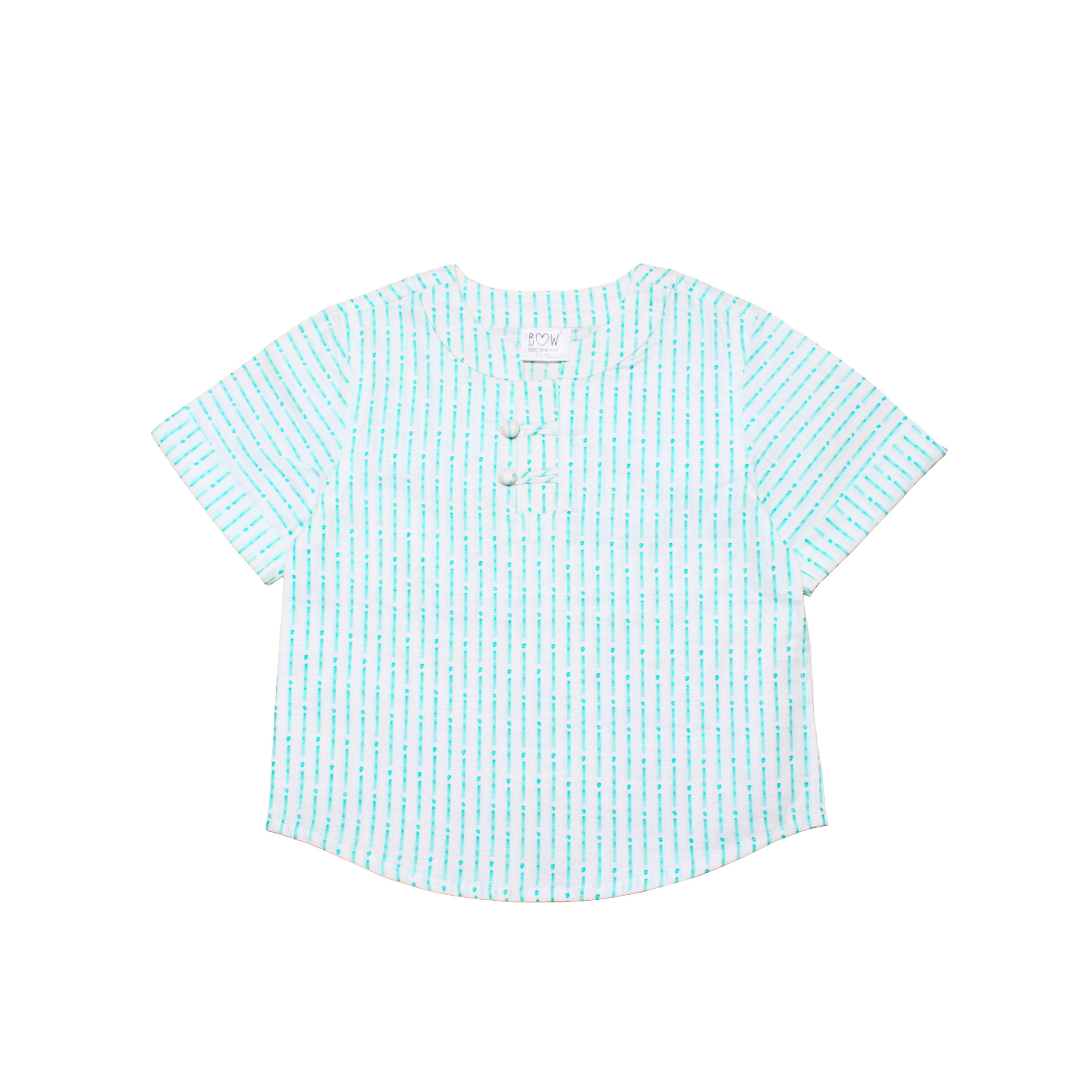 Cotton Knotty Kurta - White