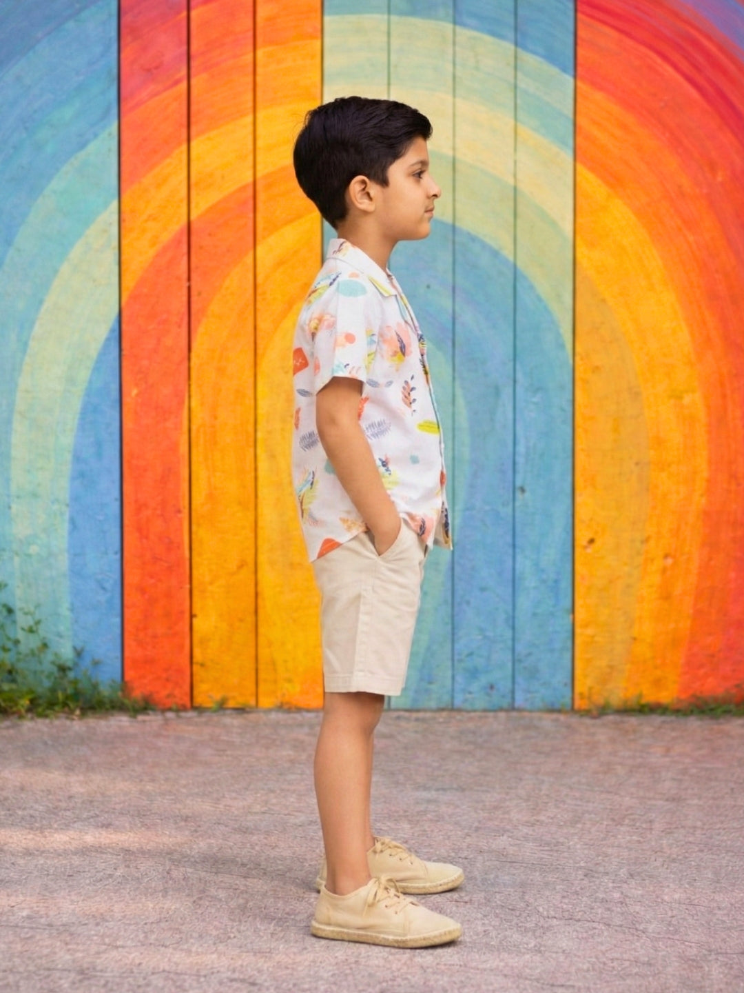Charlie Cotton Shirt - Abstract