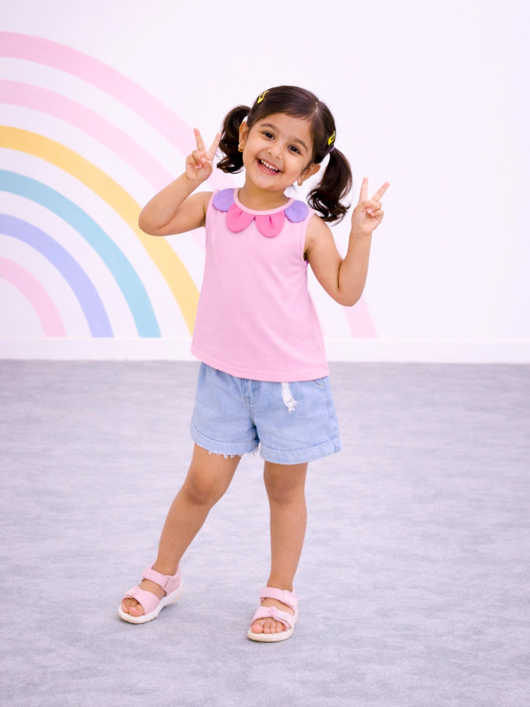 Flower Blossom Top - Baby Pink