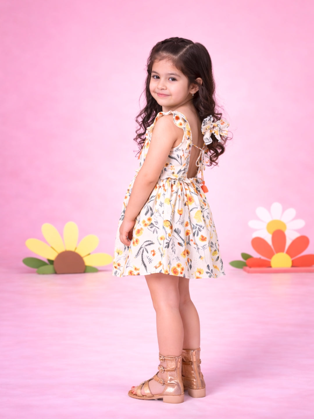 Soft Tassel Dress - Yellow