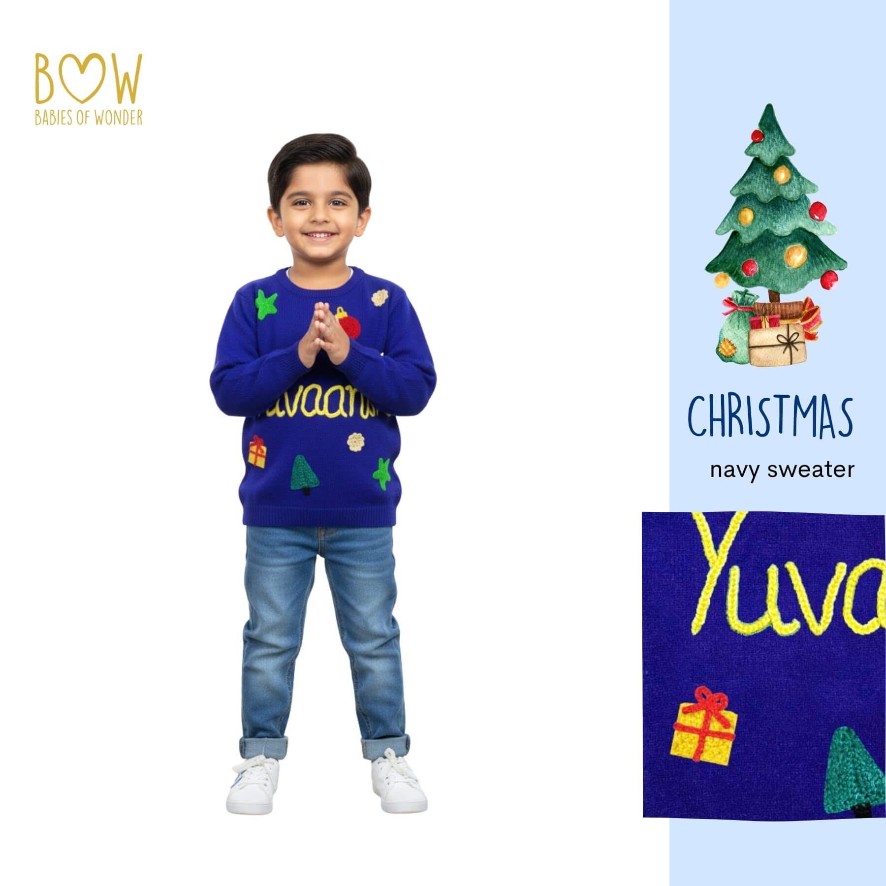 Boys Customised Christmas Sweater