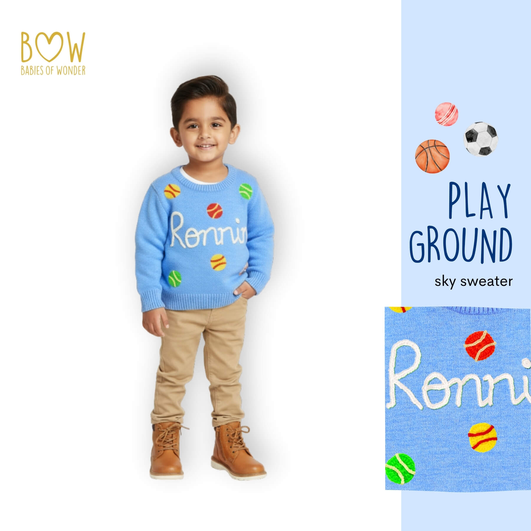 Boys Customised Playground Sweater