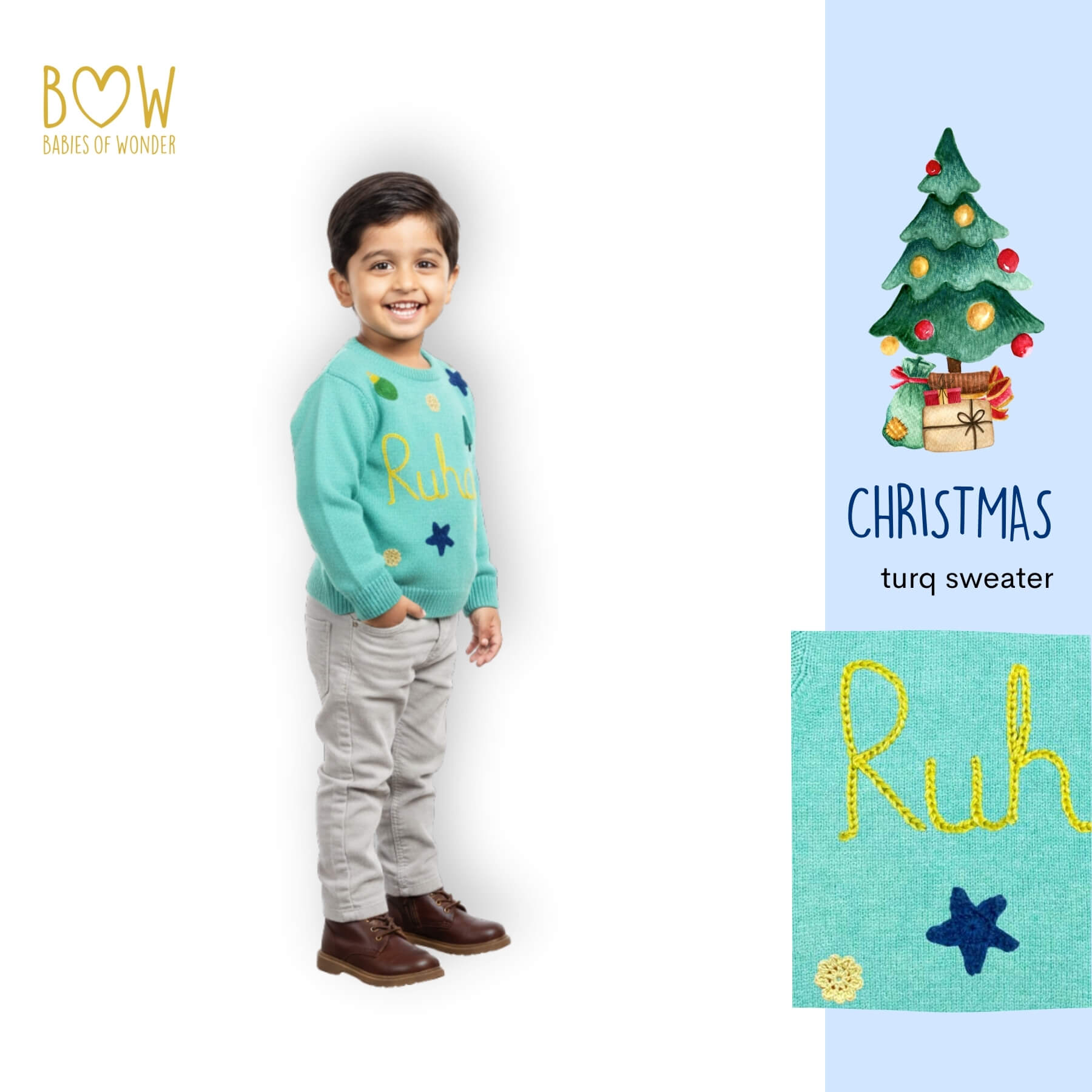 Boys Customised Christmas Sweater