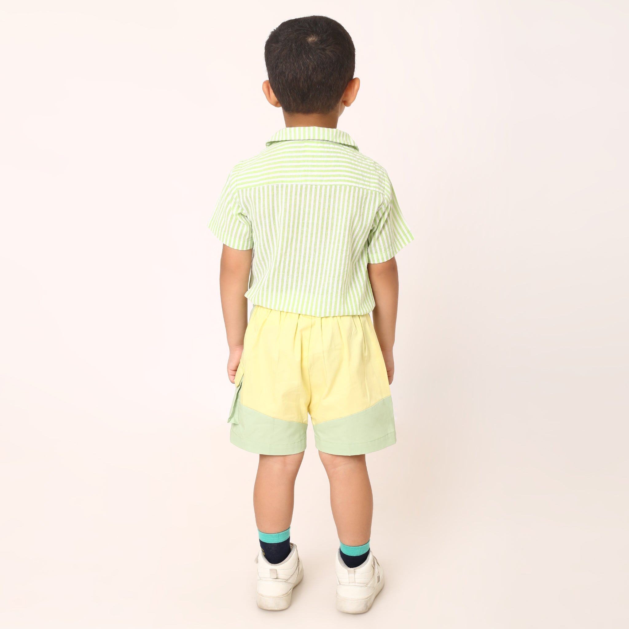 Green Chuck Top + Yellow Chase Shorts