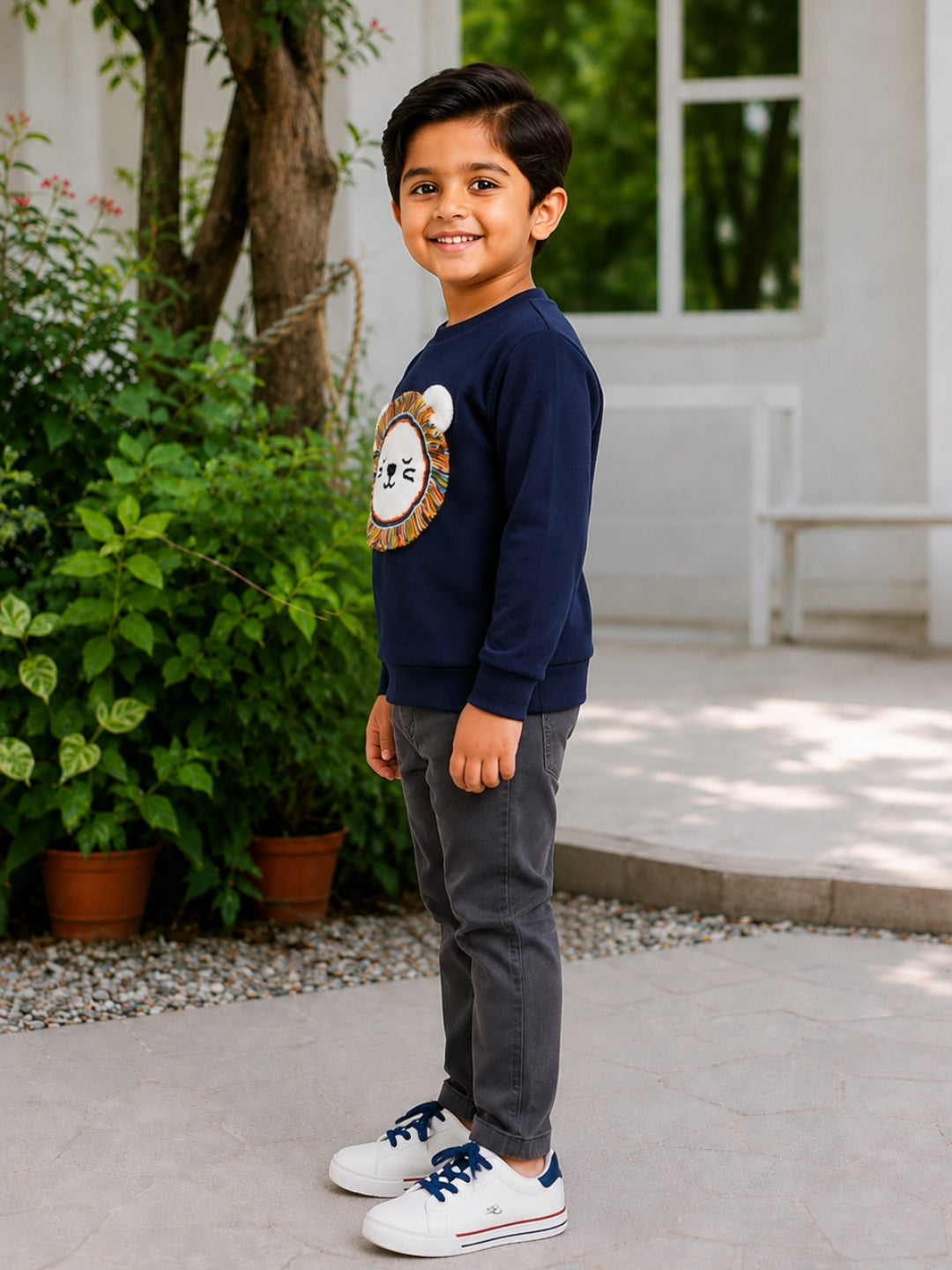 Lion Sweatshirt - Navy