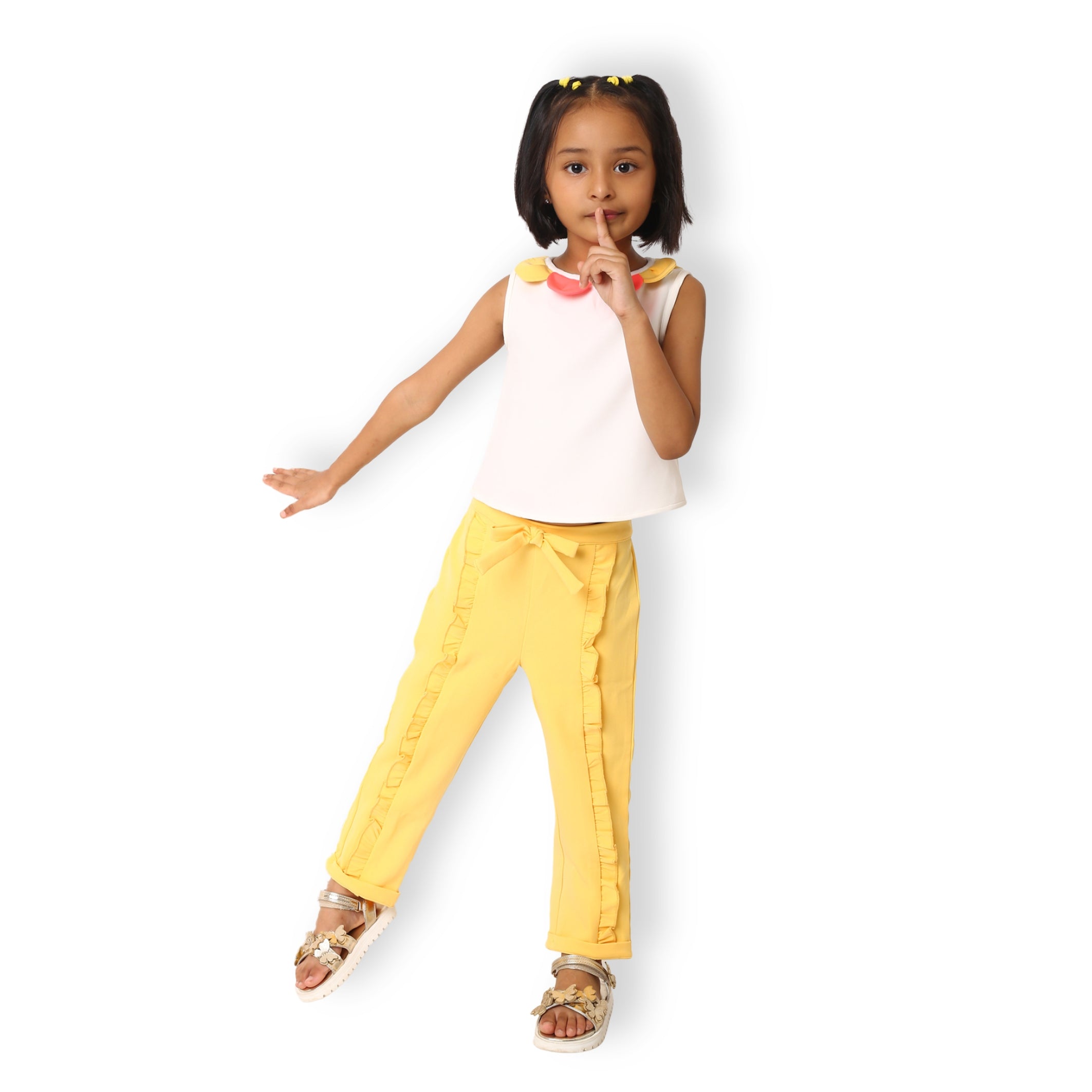 Flower Blossom Top - White