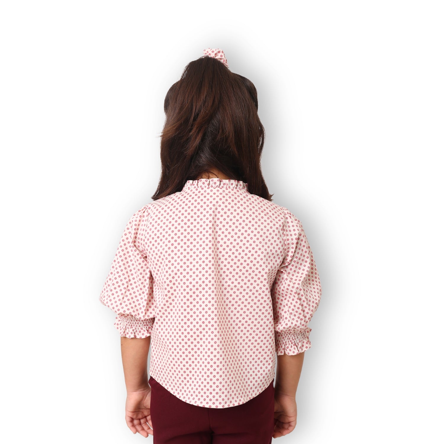 Sweetpea Shirt with Pearls - Pink