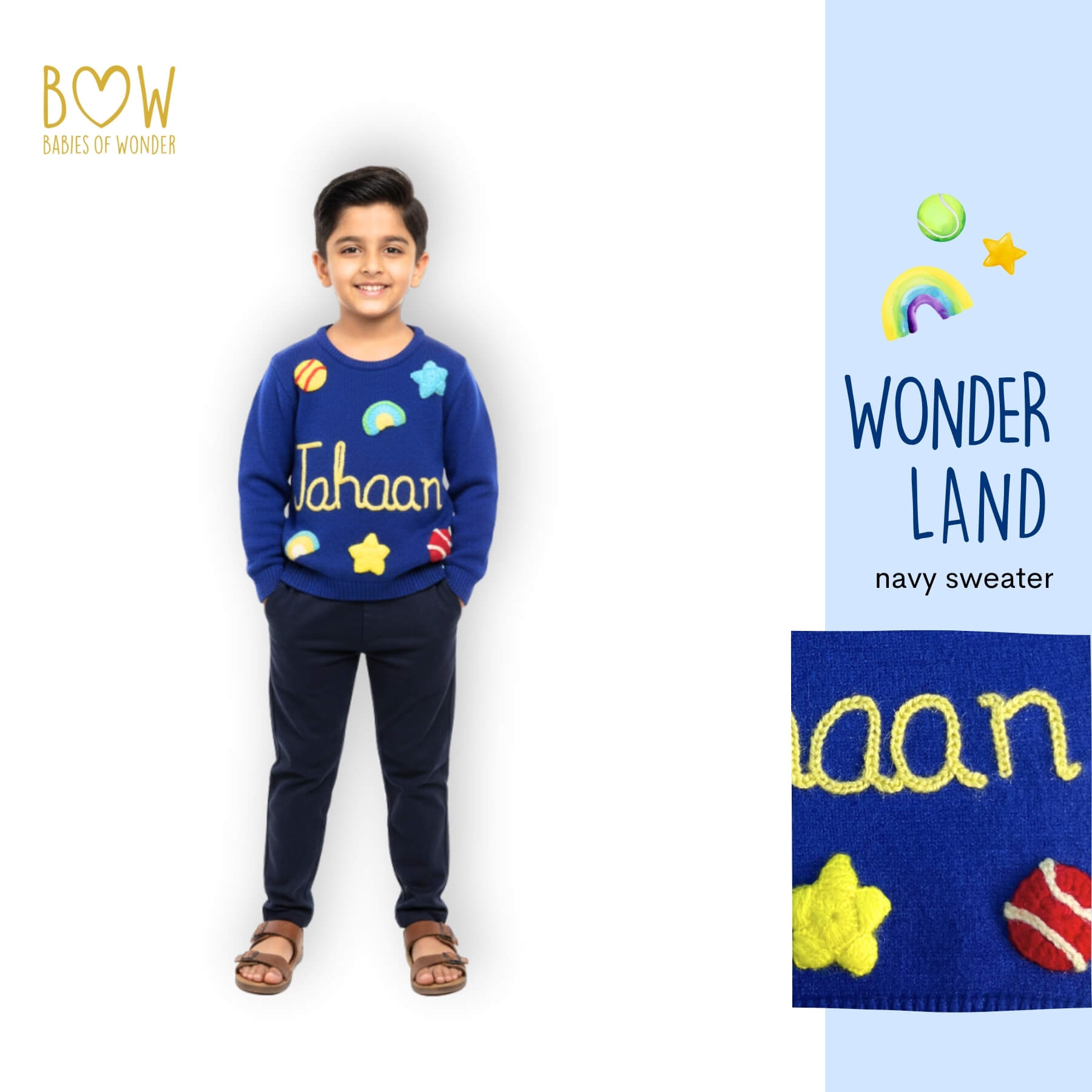 Boys Customised Wonderland Sweater