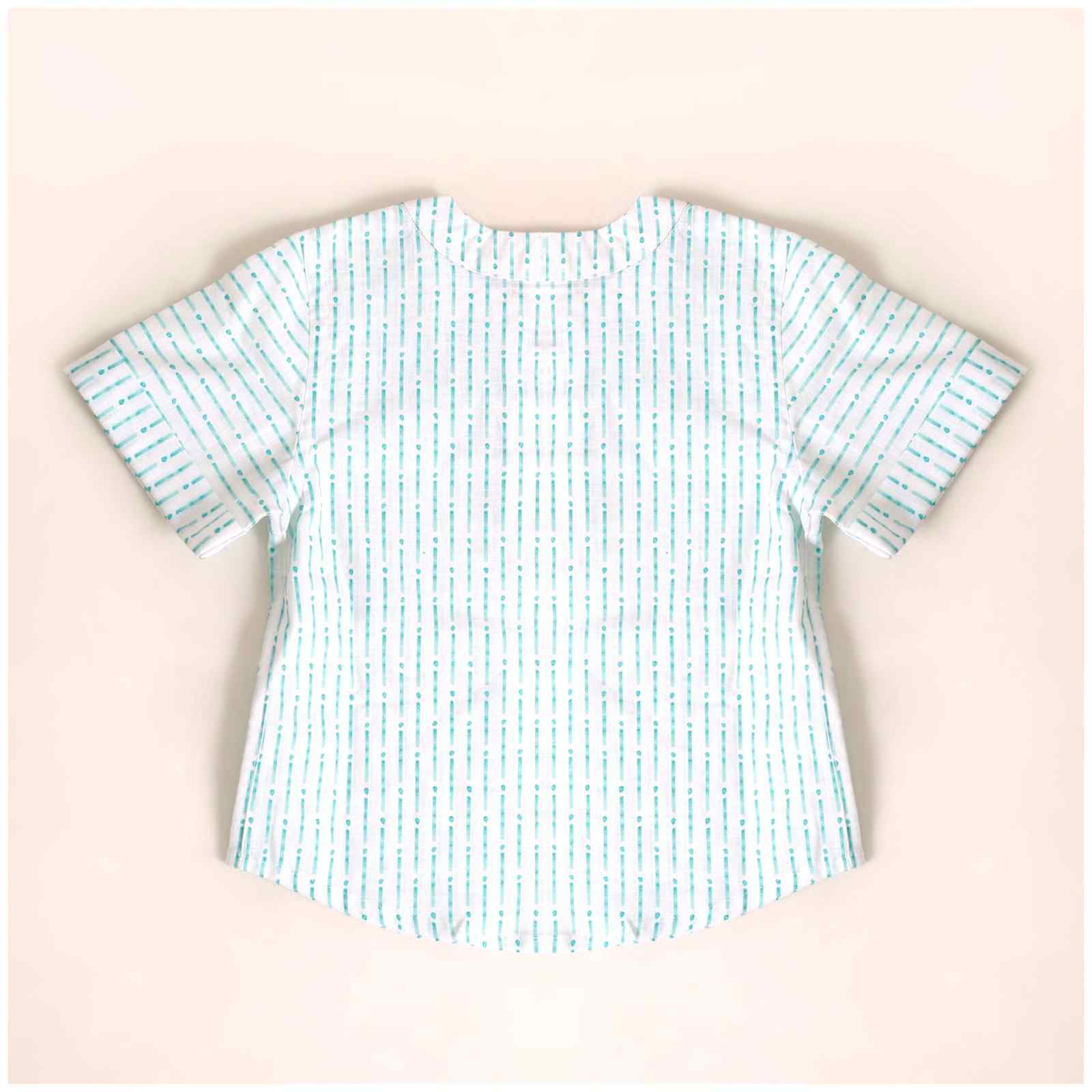 Cotton Knotty Kurta - White