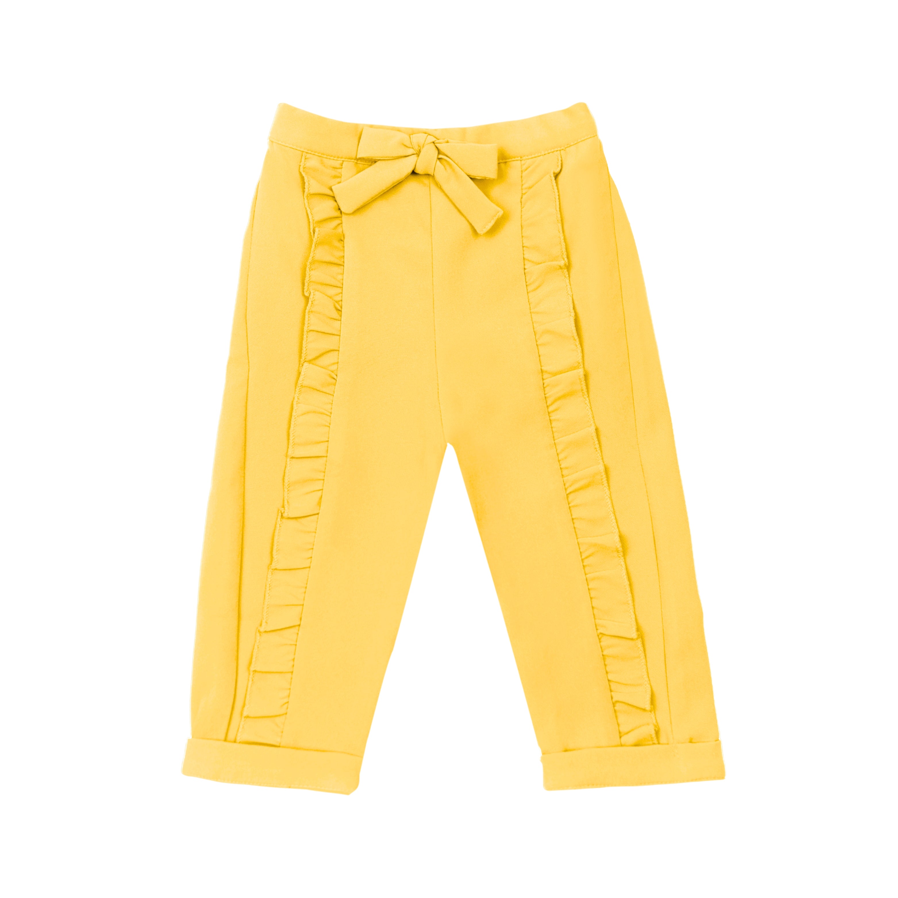 Ella Frill Pants - Yellow