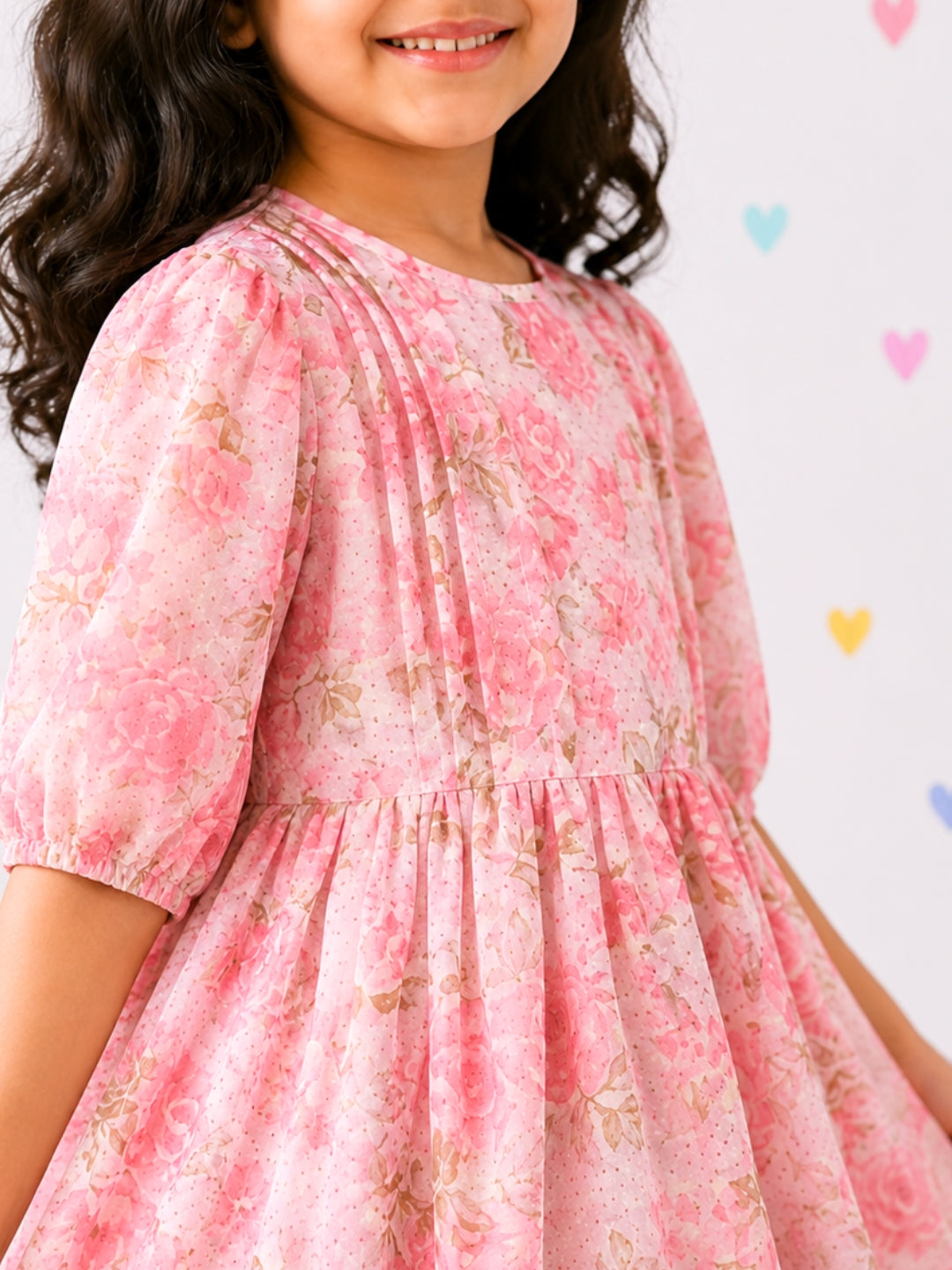Festive Eloise Dress -Pink