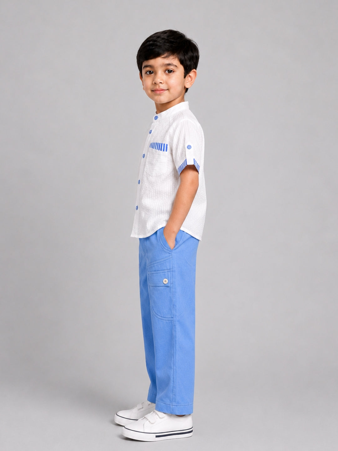 Cotton Alan Shirt - Blue