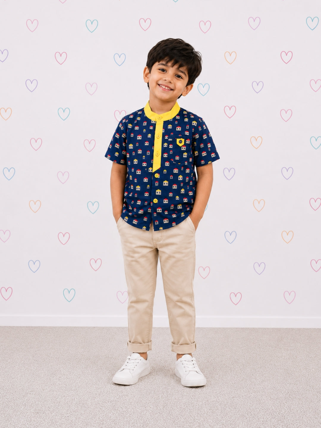 Henry Shirt - House Print