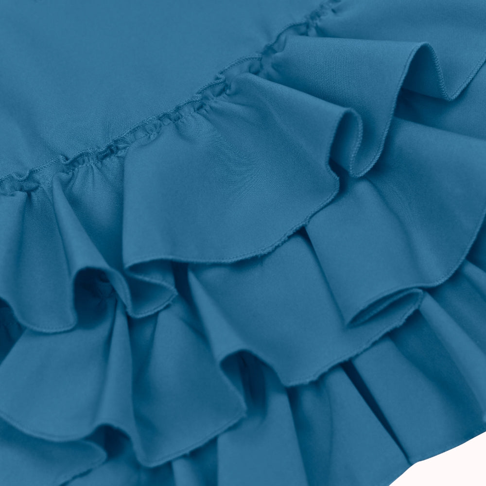 Ruffles Pixie Dress - Teal