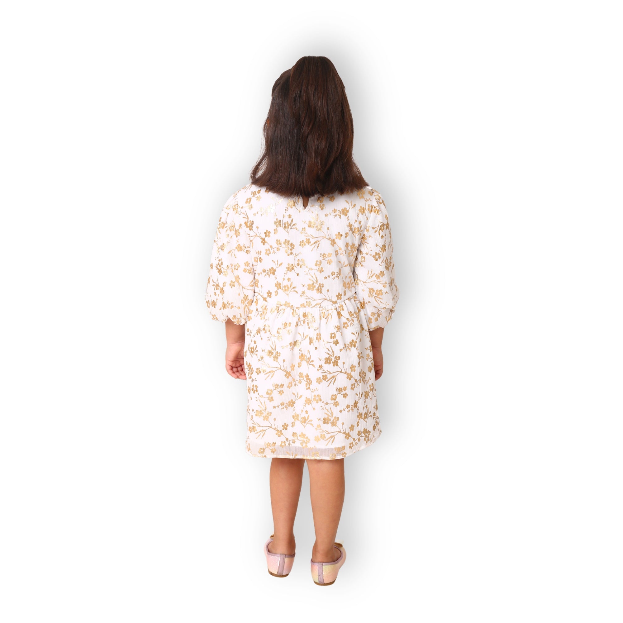 Festive Eloise Dress - White