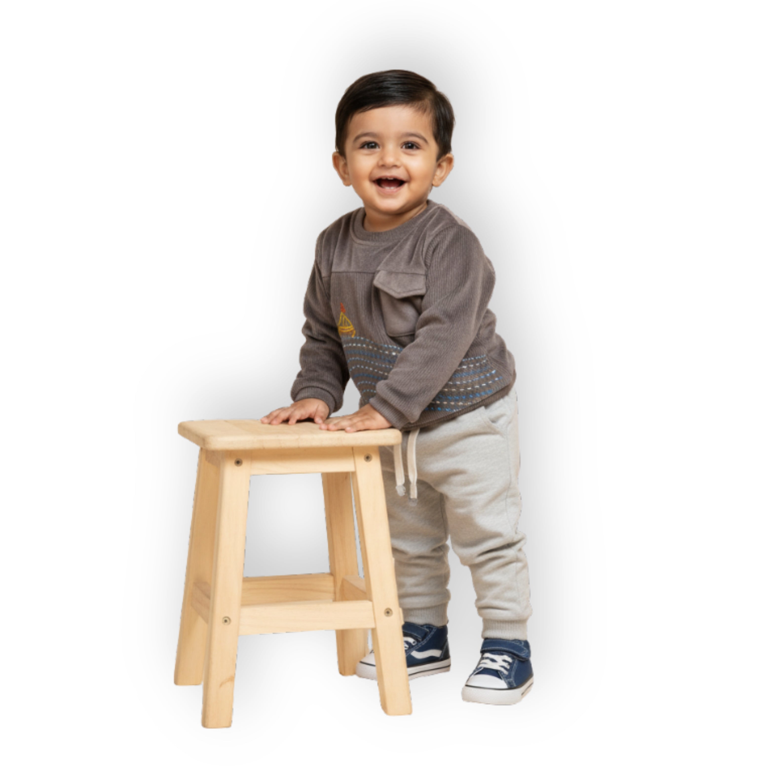 Waves Sweatshirt - Grey