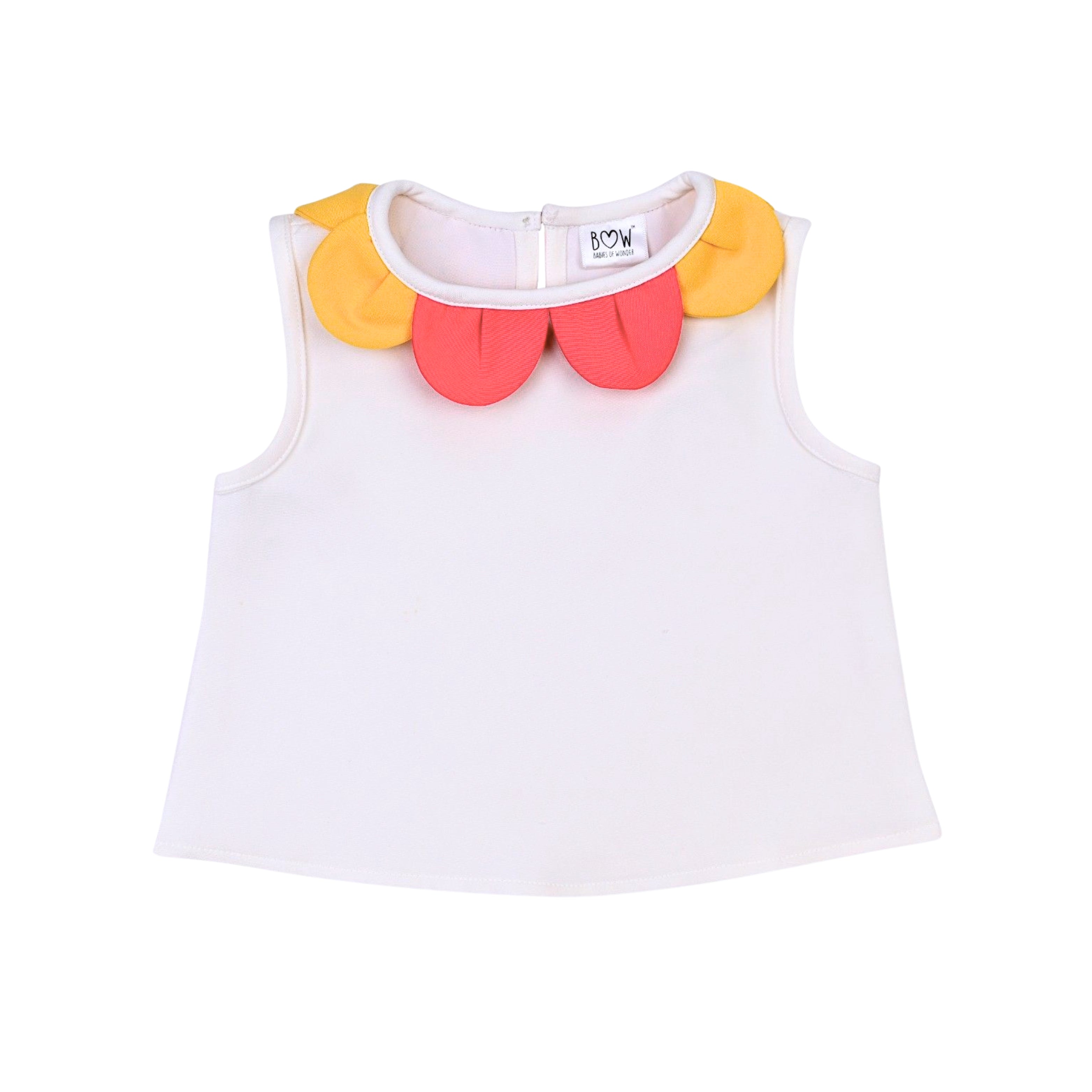Flower Blossom Top - White
