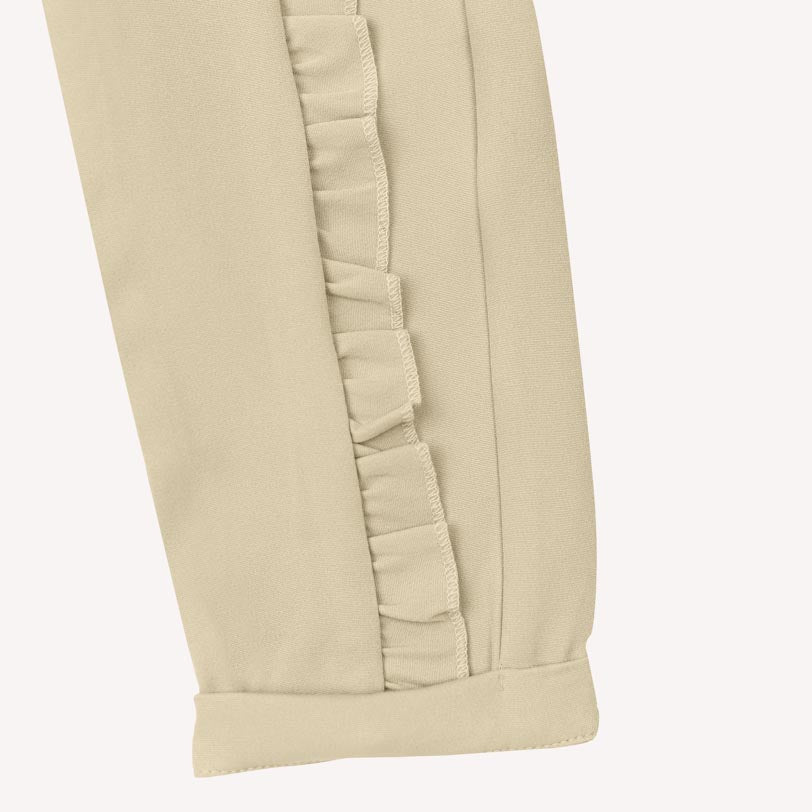 Purple Sarah Top + Beige Ella Pant