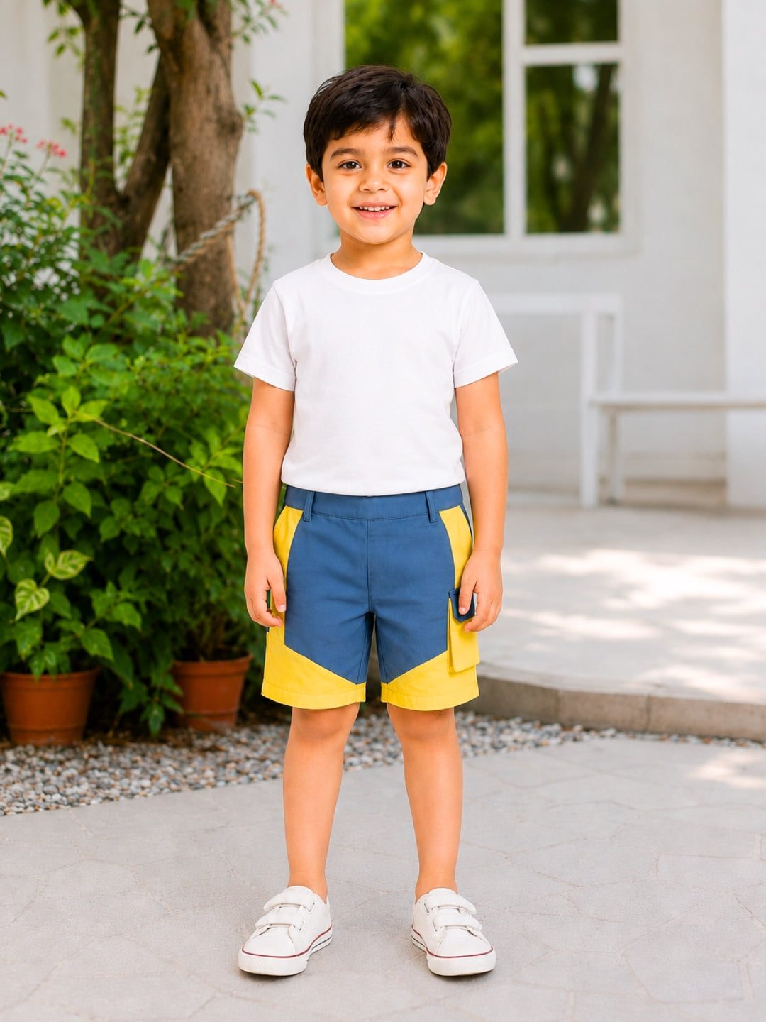 Cotton Chase Shorts - Blue