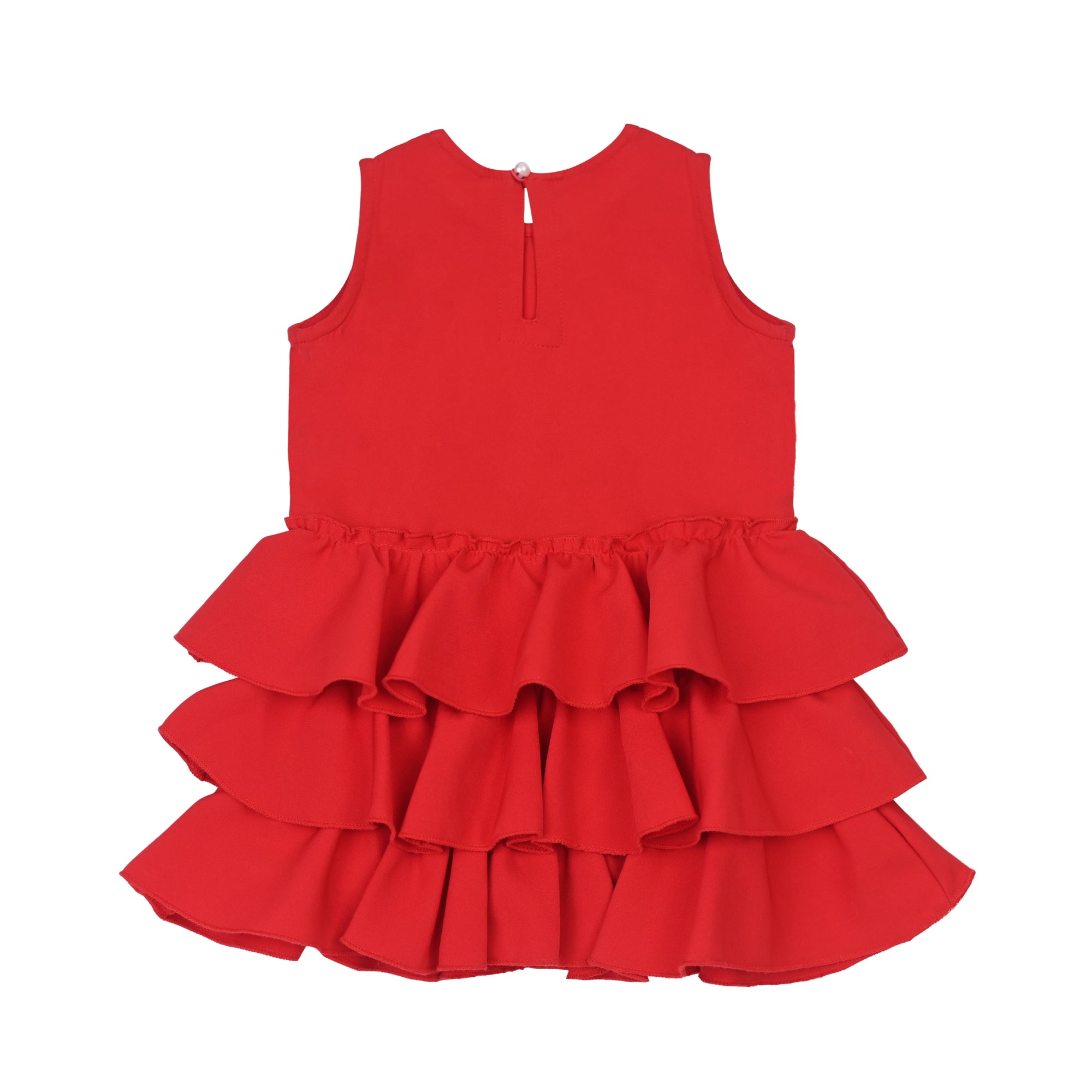 Ruffles Pixie Dress - Red
