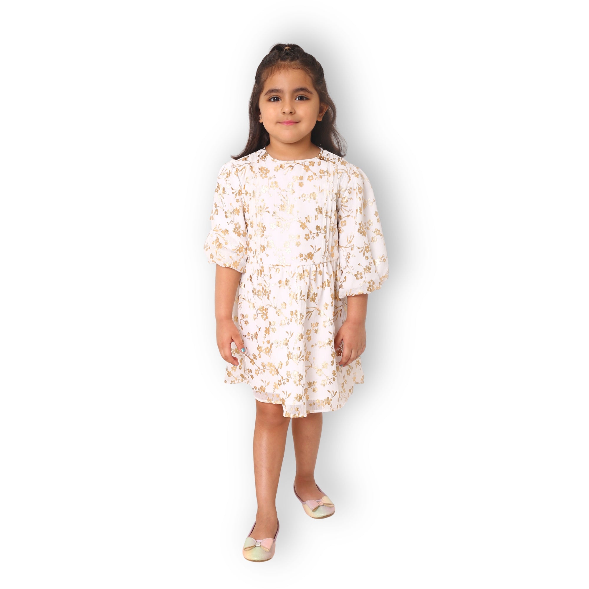 Festive Eloise Dress - White