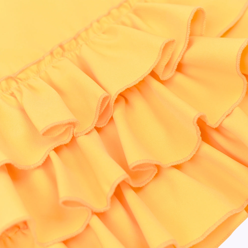 Ruffles Pixie Dress - Yellow