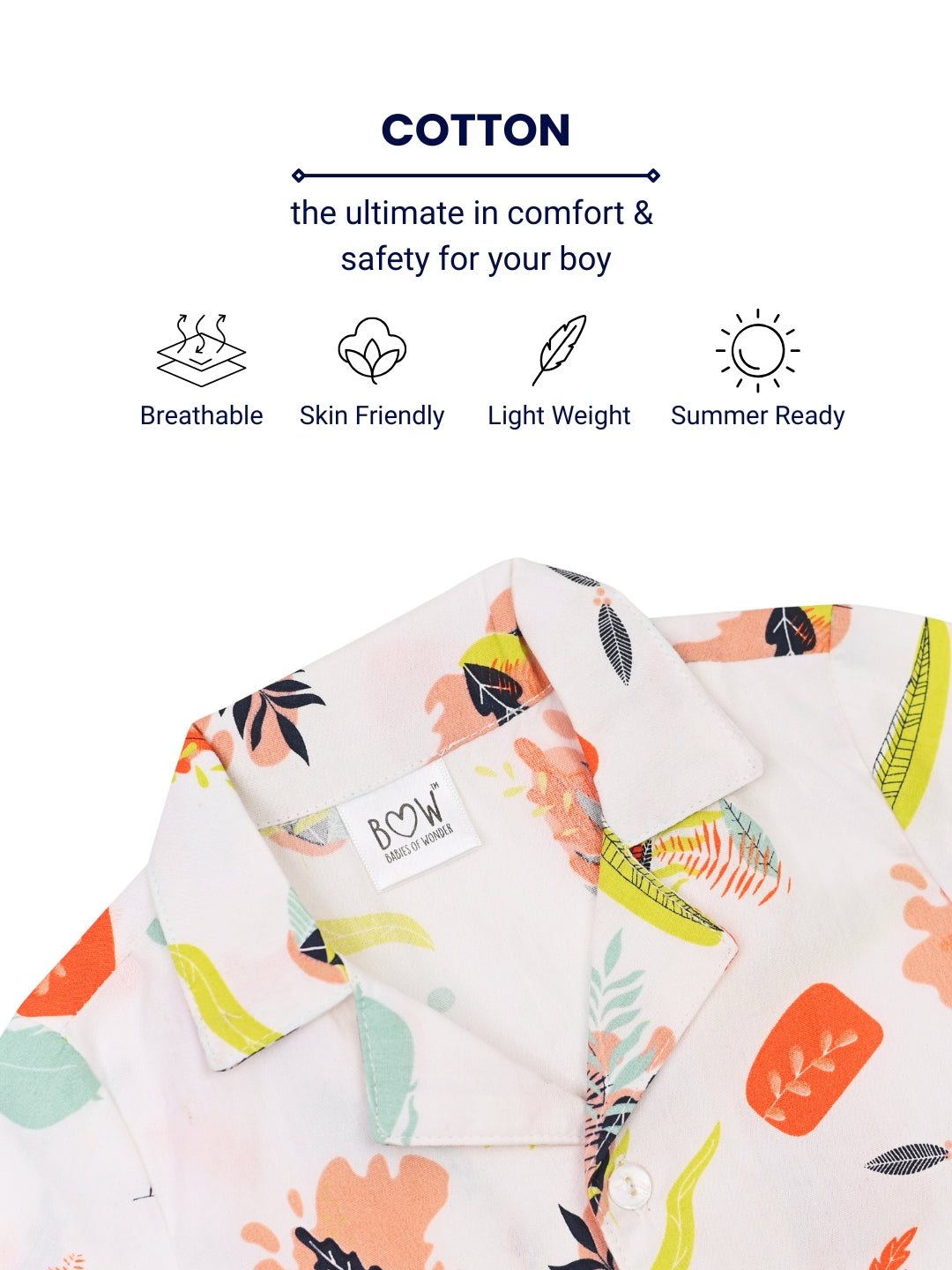 Charlie Cotton Shirt - Abstract