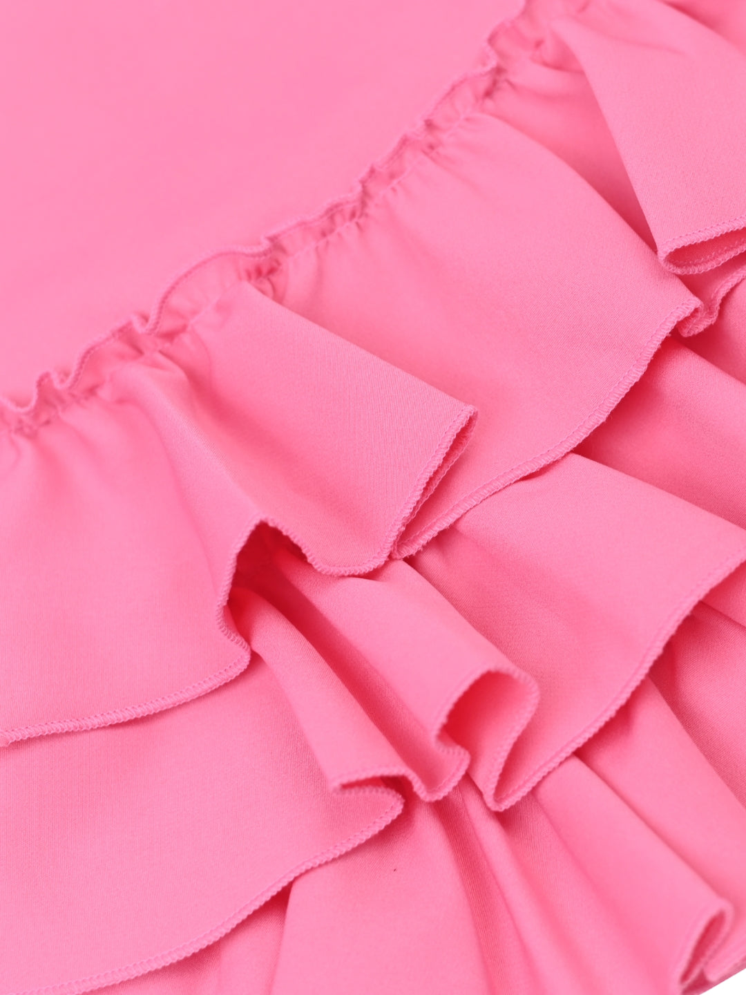Ruffles Pixie Dress - Barbie Pink