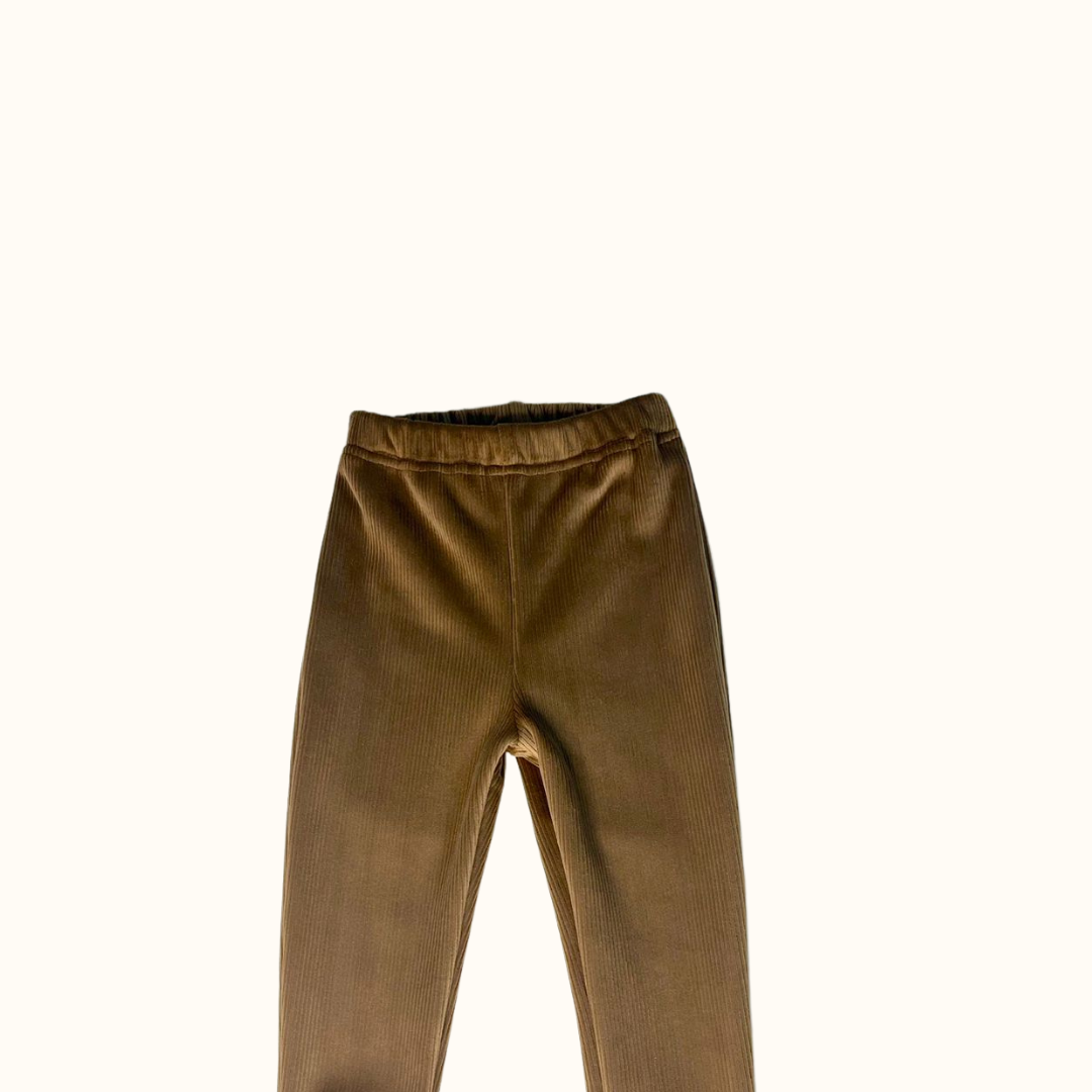 Super Soft Corduroy Legging - Brown