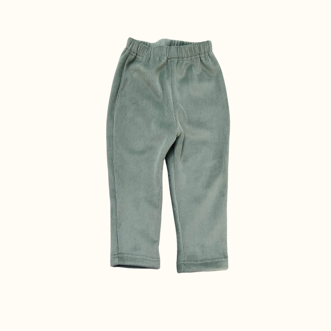 Super Soft Corduroy Legging - Sage Green