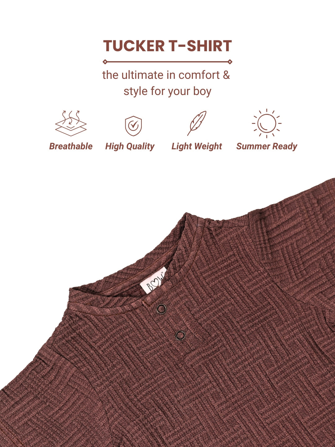 Tucker 3D T Shirt - Brown
