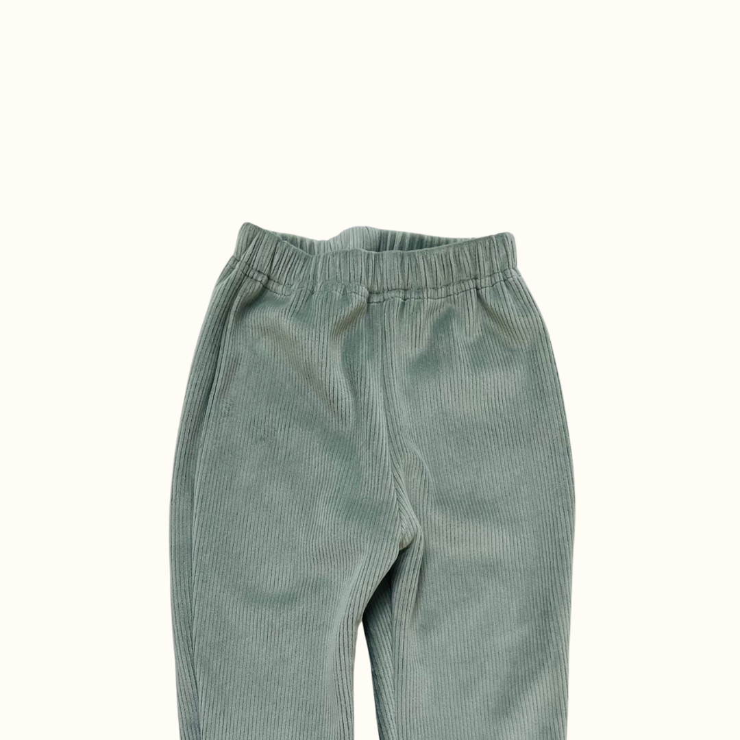 Super Soft Corduroy Legging - Sage Green