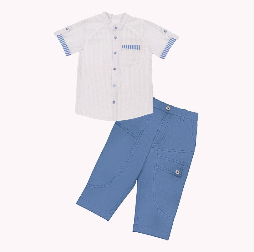 Blue Alan Shirt + Blue Neo Pant