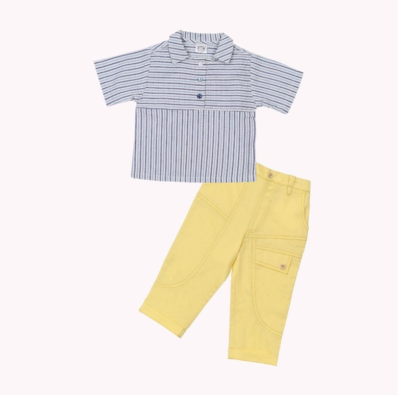 Blue Chuck Top + Yellow Neo Pant