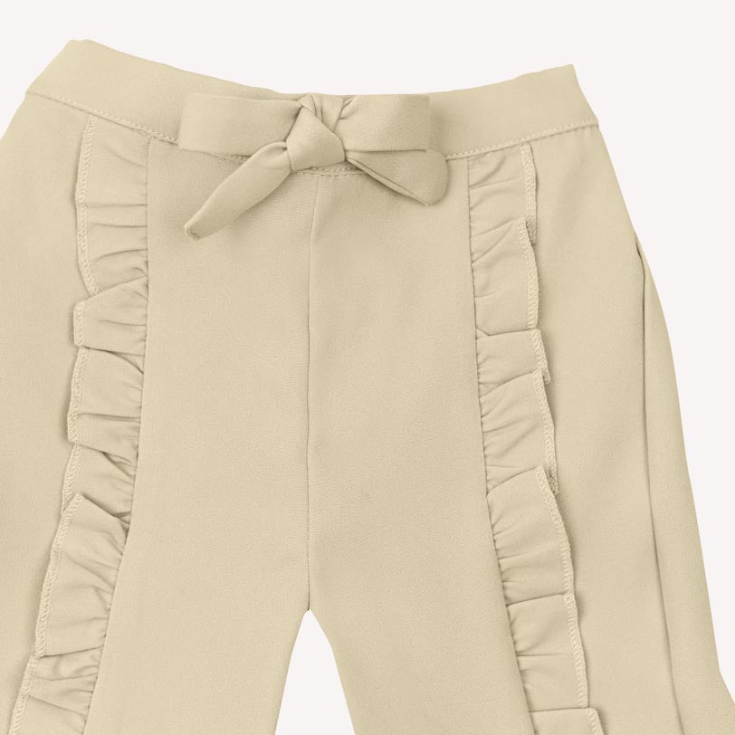 Purple Sarah Top + Beige Ella Pant